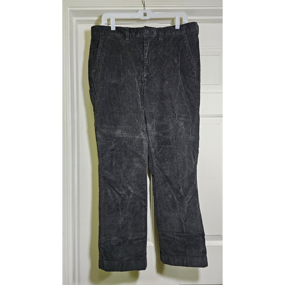 L.L. Bean Men's Corduroy Pants Standard Fit #508109 Olive Drab Green 35x29